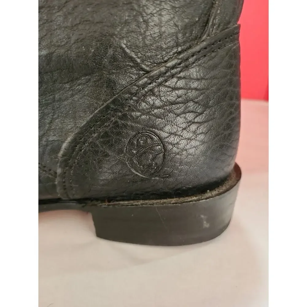 Vtg Durango Men's Size 7.5 Black Leather Lace Up Boots